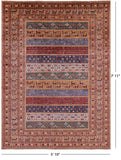 Tribal Persian Gabbeh Hand Knotted Wool Rug - 5' 10" X 7' 11" - Golden Nile