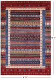 Tribal Persian Gabbeh Hand Knotted Wool Rug - 6' 11" X 10' 1" - Golden Nile