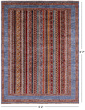 Shall Persian Gabbeh Hand Knotted Wool Rug - 5' 2" X 6' 7" - Golden Nile