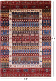 Persian Tribal Gabbeh Handmade Wool Rug - 4' 2" X 6' 3" - Golden Nile