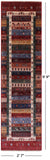 Persian Gabbeh Tribal Hand Knotted Wool Runner Rug - 2' 7" X 9' 9" - Golden Nile