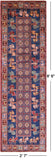Antiqued Pazyryk Historical Design Hand Knotted Wool Runner Rug - 2' 7" X 8' 6" - Golden Nile
