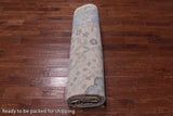 Ivory Turkish Oushak Hand Knotted Wool Rug - 9' 1" X 11' 11"