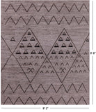 Tribal Moroccan Hand Knotted Wool Rug - 8' 2" X 9' 8" - Golden Nile