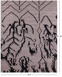Tribal Moroccan Hand Knotted Wool On Wool Rug - 9' 2" X 11' 8" - Golden Nile