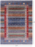 Tribal Persian Gabbeh Handmade Wool Rug - 5' 9" X 8' 0" - Golden Nile