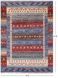 Tribal Persian Gabbeh Handmade Wool Rug - 4' 4" X 5' 9" - Golden Nile