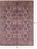 Persian Tabriz Hand Knotted Wool Rug - 9' 3" X 12' 1" - Golden Nile