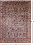 Tribal Persian Gabbeh Hand Knotted Wool Rug - 8' 1" X 11' 5" - Golden Nile