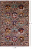Turkmen Ersari Hand Knotted Wool Rug - 5' 7" X 8' 6" - Golden Nile