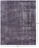 Persian Overdyed Hand Knotted Wool Rug - 9' 4" X 11' 9" - Golden Nile
