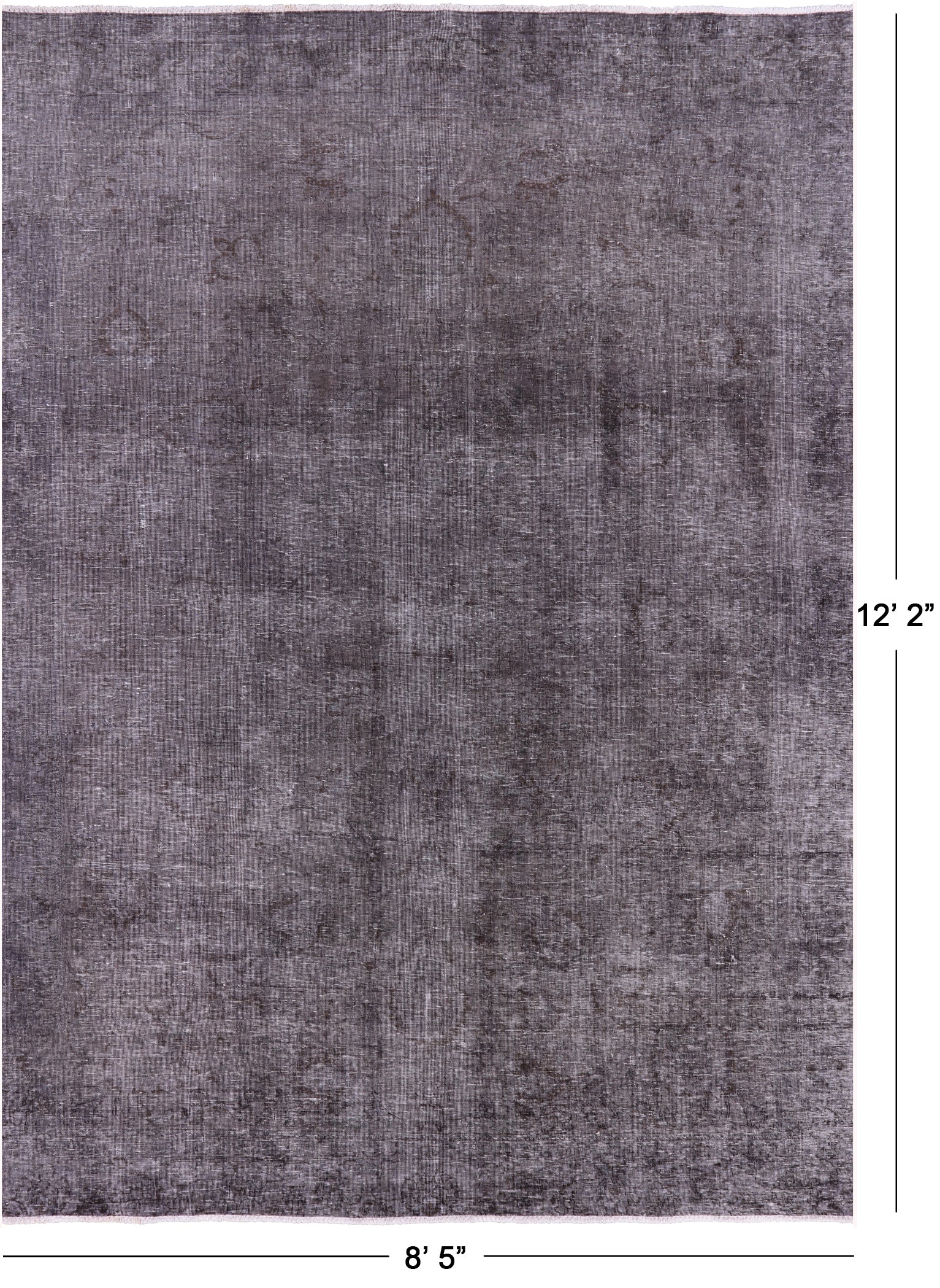 Persian Overdyed Hand Knotted Wool Rug - 8' 5" X 12' 2" - Golden Nile