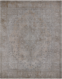 SUPER SALE Ivory Persian Vintage White Wash Hand Knotted Wool Rug - 9' 8" X 12' 3"