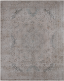 SUPER SALE Ivory Persian Vintage White Wash Hand Knotted Wool Rug - 9' 10" X 12' 6"