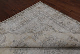 SUPER SALE Ivory Persian Vintage White Wash Hand Knotted Wool Rug - 9' 9" X 12' 2"