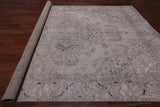 SUPER SALE Ivory Persian Vintage White Wash Handmade Wool Rug - 8' 11" X 12' 7"