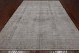 SUPER SALE Ivory Persian Vintage White Wash Hand Knotted Wool Rug - 8' 0" X 10' 10"