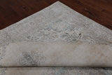 SUPER SALE Ivory Persian Vintage White Wash Hand Knotted Wool Rug - 8' 10" X 12' 0"