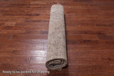 SUPER SALE Ivory Persian Vintage White Wash Hand Knotted Wool Rug - 9' 8" X 12' 0"