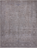 SUPER SALE Ivory Persian Vintage White Wash Hand Knotted Wool Rug - 9' 8" X 12' 0"