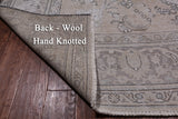 SUPER SALE Ivory Persian Vintage White Wash Hand Knotted Wool Rug - 7' 11" X 11' 6"