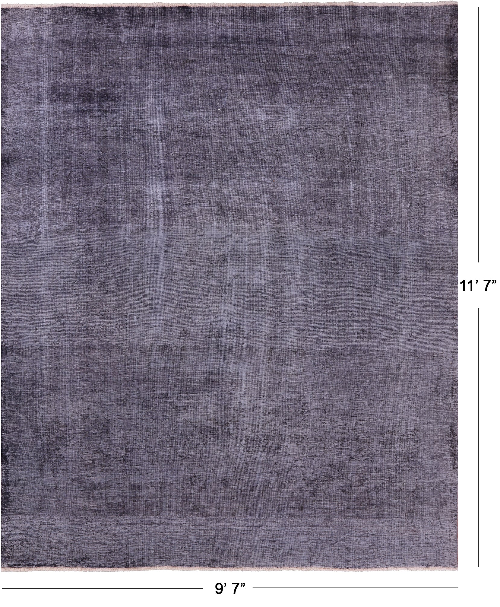 Persian Overdyed Hand Knotted Wool Rug - 9' 7" X 11' 7" - Golden Nile
