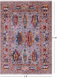 Persian Fine Serapi Hand Knotted Wool Rug - 5' 8" X 7' 10" - Golden Nile