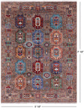 Turkmen Ersari Hand Knotted Wool Rug - 5' 10" X 7' 10" - Golden Nile