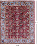 Persian Tabriz Hand Knotted Wool Rug - 8' 1" X 10' 7" - Golden Nile