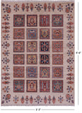 Ivory Garden Design Persian Hand Knotted Wool Rug - 3' 3" X 4' 6" - Golden Nile