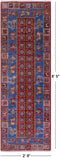 Antiqued Pazyryk Historical Design Hand Knotted Wool Runner Rug - 2' 9" X 8' 5" - Golden Nile
