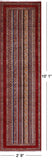 Shall Persian Gabbeh Hand Knotted Wool Runner Rug - 2' 9" X 10' 1" - Golden Nile