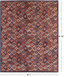 Shall Persian Gabbeh Hand Knotted Wool Rug - 8' 1" X 9' 10" - Golden Nile