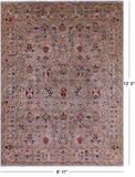 Peshawar Hand Knotted Wool Rug - 8' 11" X 12' 0" - Golden Nile