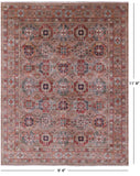 Turkmen Ersari Hand Knotted Wool Rug - 9' 4" X 11' 8" - Golden Nile