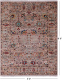 Peshawar Handmade Wool Rug - 5' 0" X 6' 5" - Golden Nile