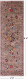 Peshawar Hand Knotted Wool Runner Rug - 2' 8" X 8' 4" - Golden Nile