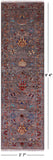 Peshawar Hand Knotted Wool Runner Rug - 2' 7" X 9' 4" - Golden Nile