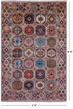 Turkmen Ersari Hand Knotted Wool Rug - 5' 9" X 8' 8" - Golden Nile