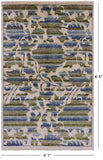 Ivory William Morris Rose Garden Hand Knotted Wool Area Rug - 4' 1" X 6' 4" - Golden Nile