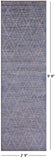 Blue Tribal Moroccan Handmade Wool Runner Rug - 2' 9" X 9' 8" - Golden Nile