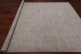 Ivory Turkish Oushak Hand Knotted Wool Rug - 8' 0" X 9' 7"