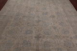 Ivory Turkish Oushak Hand Knotted Wool Rug - 8' 0" X 9' 7"