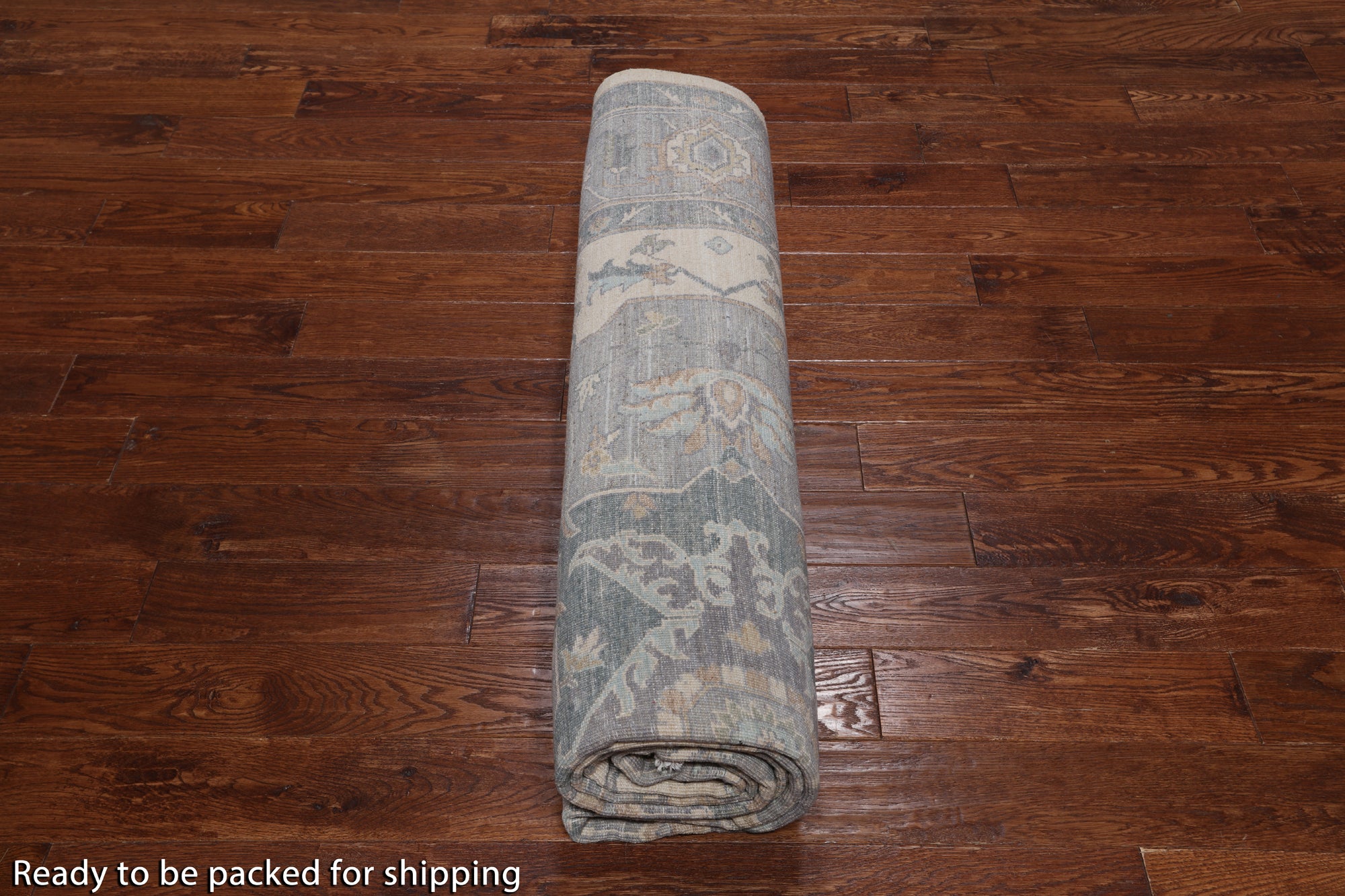 SUPER SALE Ivory Persian Fine Serapi Hand Knotted Wool Rug - 8' 1" X 9' 9"