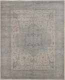 SUPER SALE Ivory Persian Fine Serapi Hand Knotted Wool Rug - 8' 1" X 9' 9"