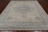 SUPER SALE Ivory Persian Fine Serapi Hand Knotted Wool Rug - 8' 1" X 9' 9"