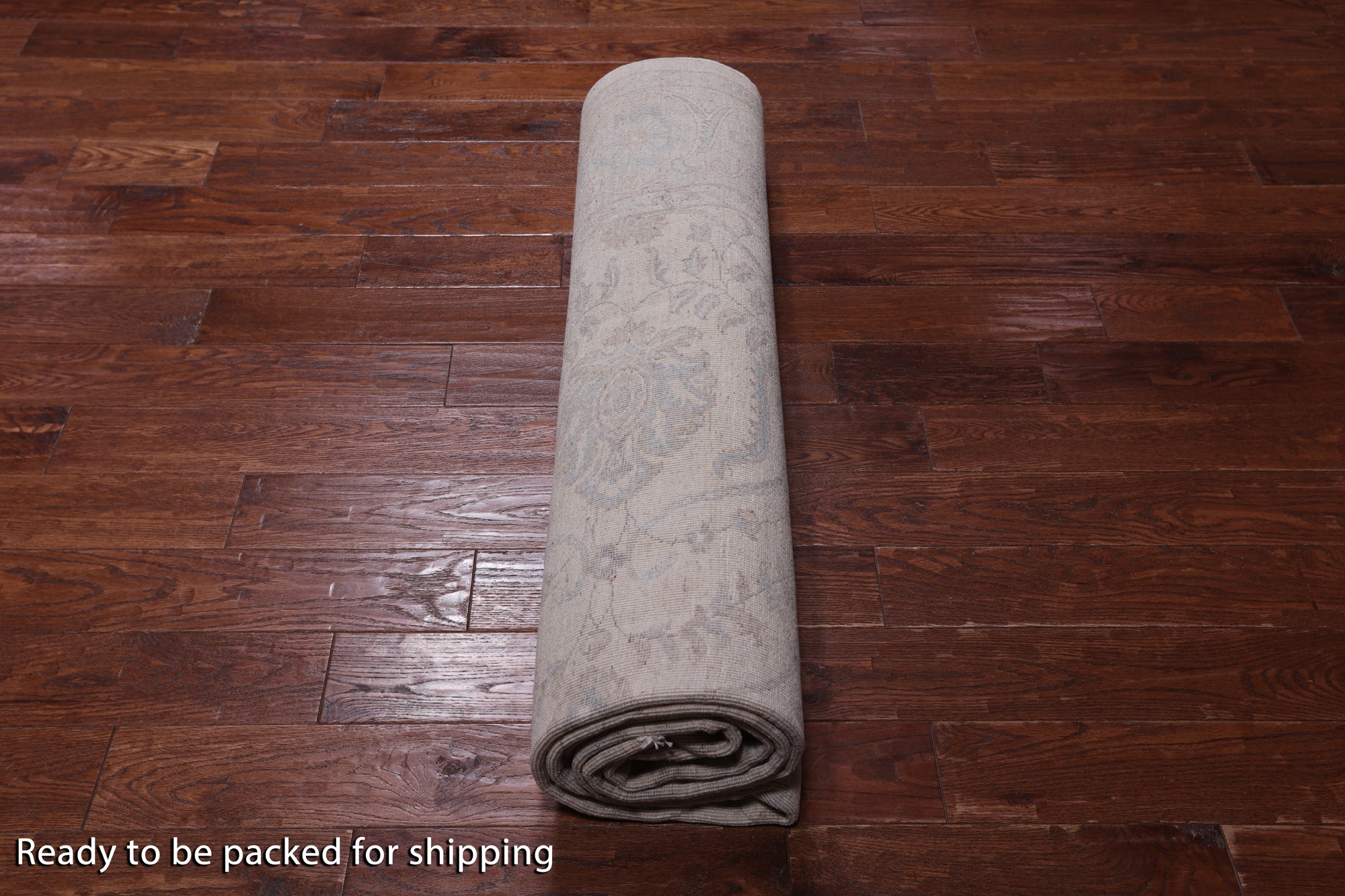 Ivory Turkish Oushak Hand Knotted Wool Rug - 7' 11" X 9' 8"