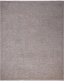 Ivory Turkish Oushak Hand Knotted Wool Rug - 7' 11" X 9' 8"