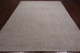 Ivory Turkish Oushak Hand Knotted Wool Rug - 7' 11" X 9' 8"