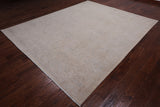 Ivory Turkish Oushak Hand Knotted Wool Rug - 7' 11" X 9' 8"